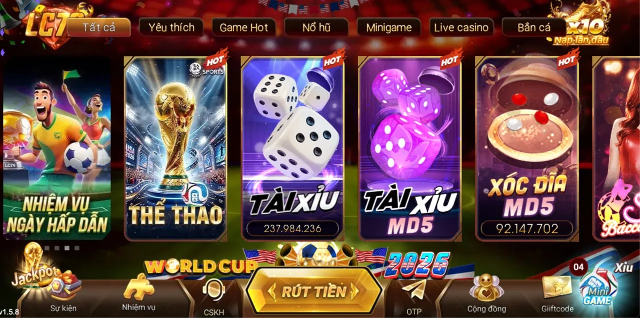 Sảnh Thể Thao LC79 World Cup 2026