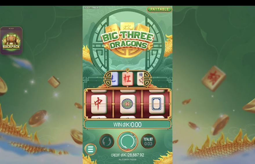 Ảnh bảng biểu tượng & tính năng game BigThreeDragons (slot JDB) chơi tại LC79
