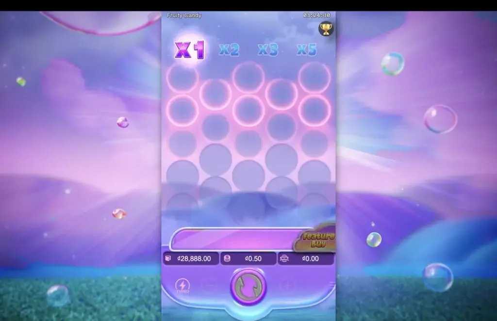 Ảnh giao diện chính game Fruity Candy (slot PG) chơi tại LC79