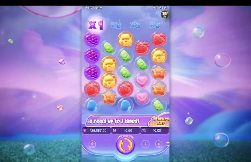 Ảnh màn hình gameplay game Fruity Candy (slot PG) chơi tại LC79