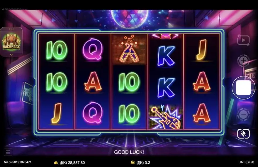 Ảnh màn hình gameplay game Golden Disco (slot JDB) chơi tại LC79