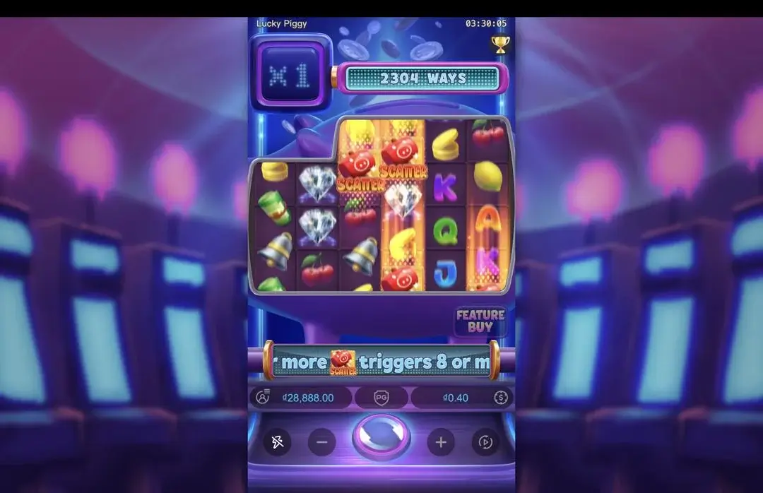 Ảnh giao diện chính game Lucky Piggy (slot PG) chơi tại LC79