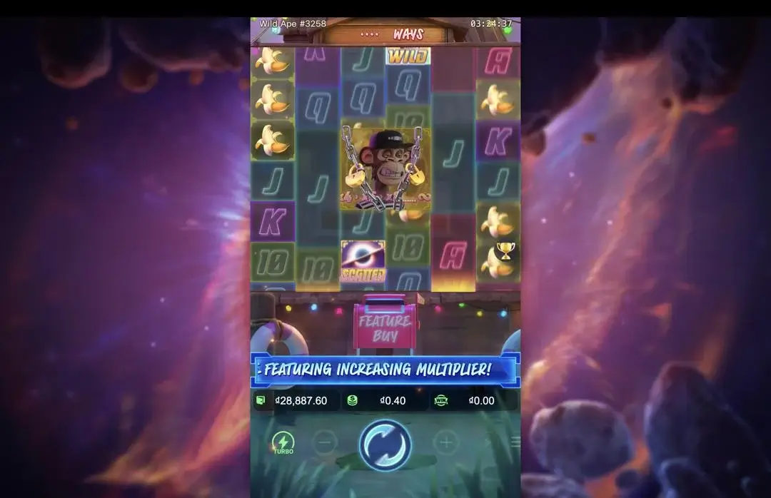 Ảnh giao diện chính game Wild Ape #3258 (slot PG) chơi tại LC79