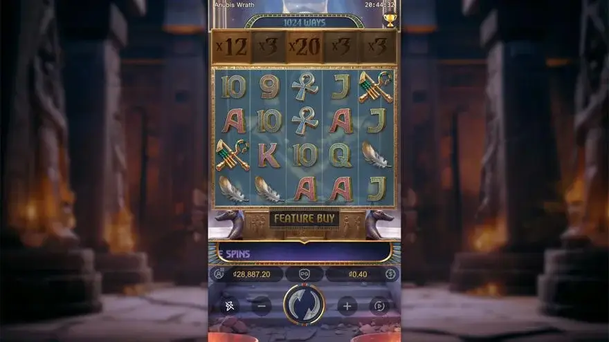 Ảnh màn hình gameplay game Anubis Wrath (slot PG) chơi tại LC79