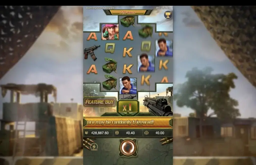 Ảnh giao diện chính game đánh giá battleground royale lc79 (slot) chơi tại LC79