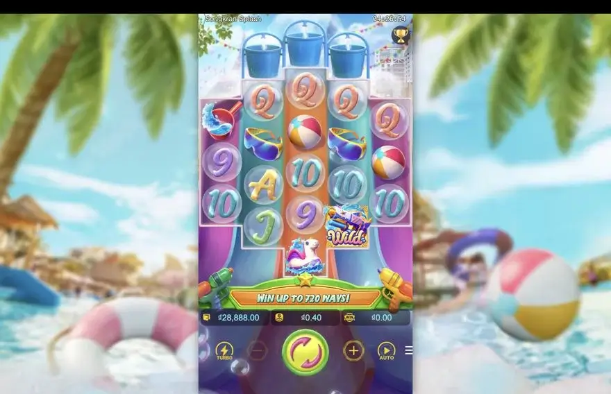 Ảnh màn hình gameplay game đánh giá songkran splash lc79 (slot) chơi tại LC79