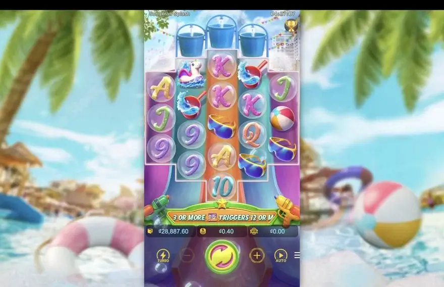 Ảnh bảng biểu tượng & tính năng game đánh giá songkran splash lc79 (slot) chơi tại LC79