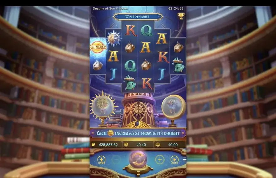 Ảnh màn hình gameplay game Destiny of sun and moon (slot PG) chơi tại LC79