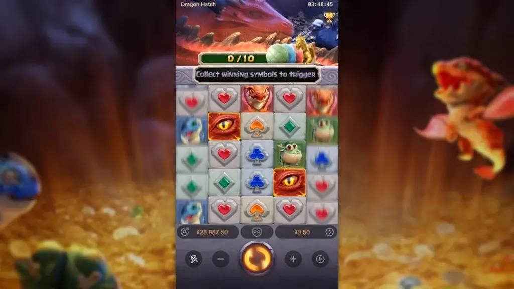 Ảnh giao diện chính game Dragon Hatch (slot PG) chơi tại LC79
