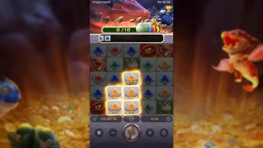 Ảnh màn hình gameplay game Dragon Hatch (slot PG) chơi tại LC79