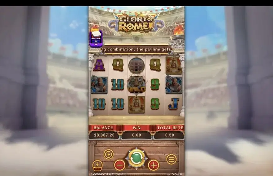 Ảnh màn hình gameplay game GLORY OF ROME (slot FC) chơi tại LC79