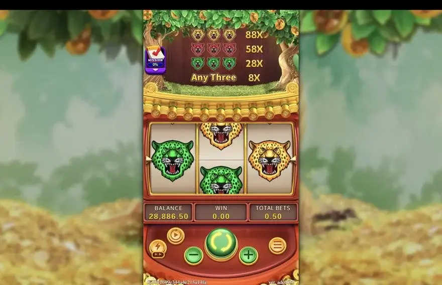 Ảnh bảng biểu tượng & tính năng game GOLDEN PANTHER (slot FC) chơi tại LC79