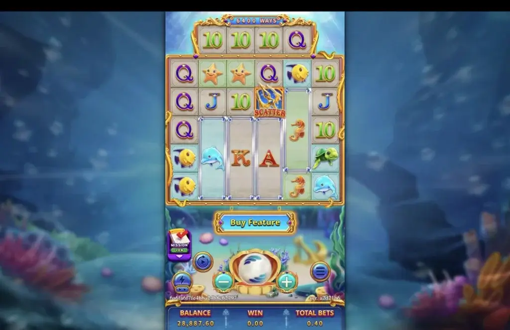 Ảnh giao diện chính game GRAND BLUE (slot FC) chơi tại LC79