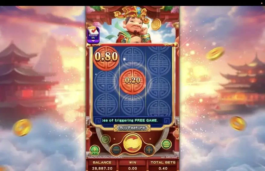 Ảnh màn hình gameplay game LUCKY FORTUNES 3x3 (slot FC) chơi tại LC79