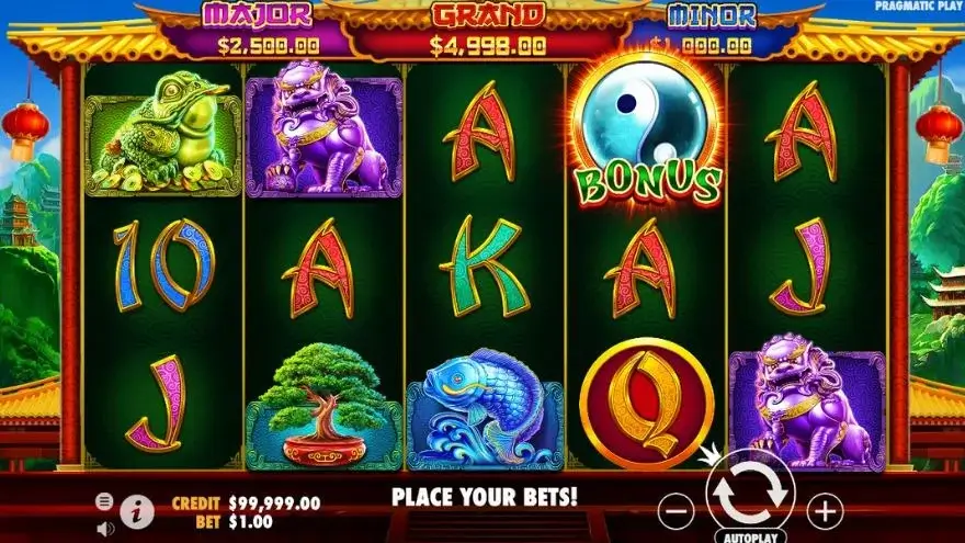 Ảnh bảng biểu tượng & tính năng game Panda Fortune 2 (slot PP) chơi tại LC79