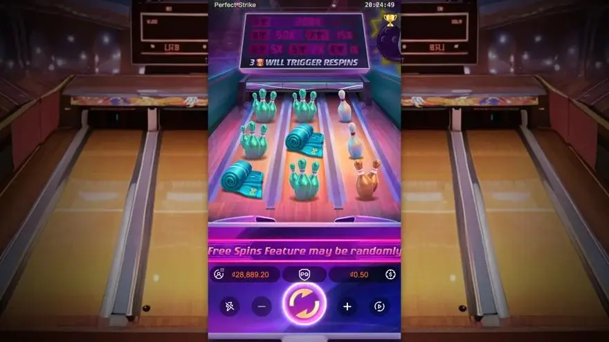 Ảnh bảng biểu tượng & tính năng game Perfect Strike (slot PG) chơi tại LC79