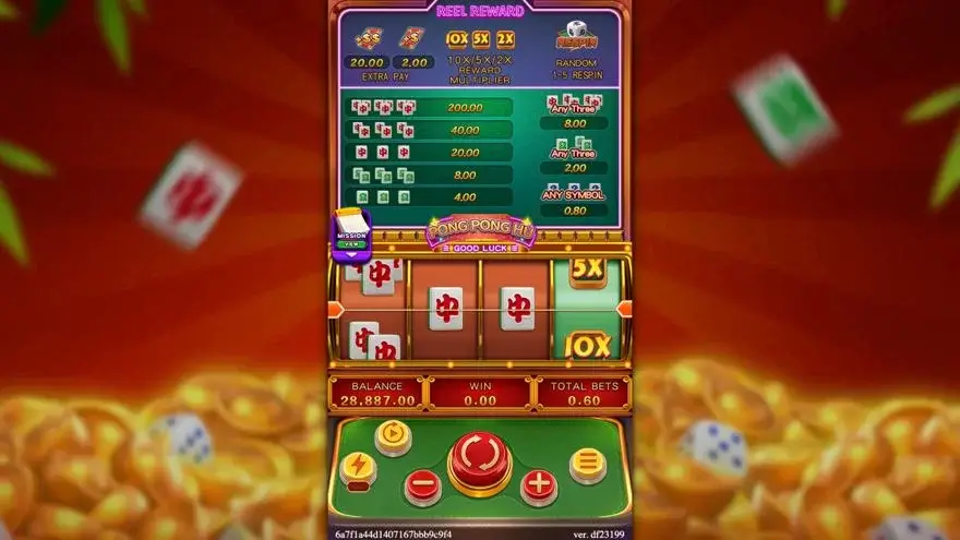 Ảnh bảng biểu tượng & tính năng game PONG PONG HU (slot FC) chơi tại LC79