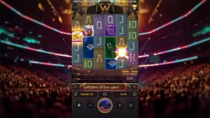 Ảnh màn hình gameplay game Reel Royale Showdown (slot PG) chơi tại LC79
