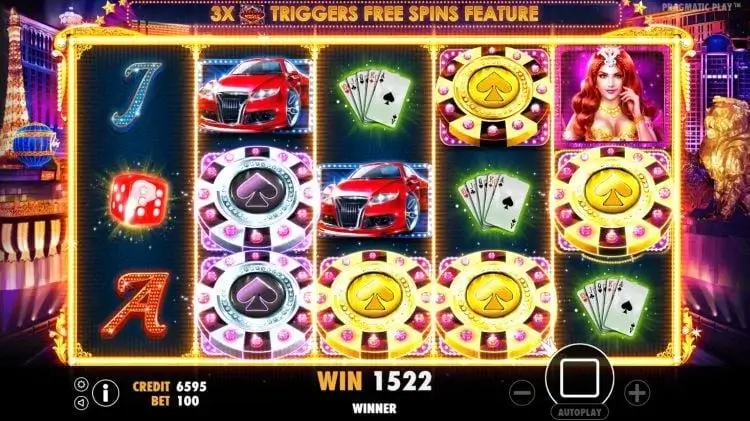 Ảnh giao diện chính game Vegas Nights (slot PP) chơi tại LC79